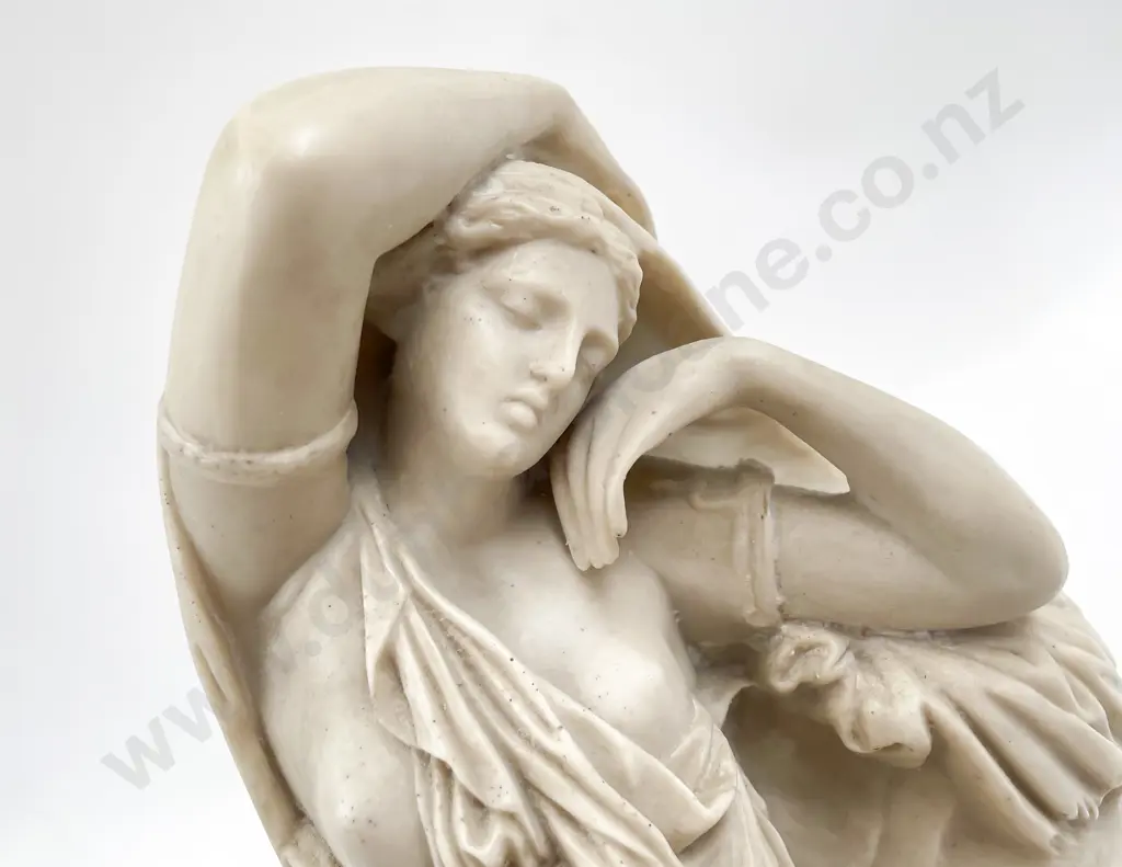 Heavy Resin Copy of Seated Classical Sculpture Image 1++
