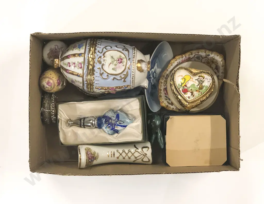 Qty of Assorted Fancy China and Ornaments incl B&G Small Oval Dish Image 1++