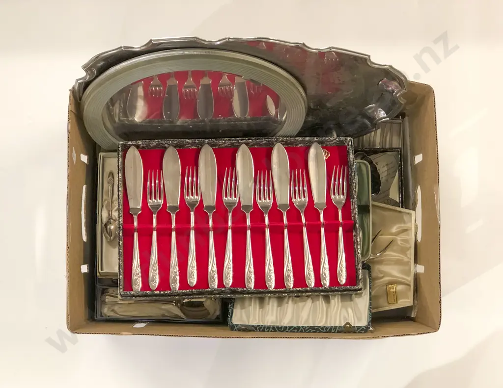 Qty of Assorted Boxed Cutlery and S/P Image 1++