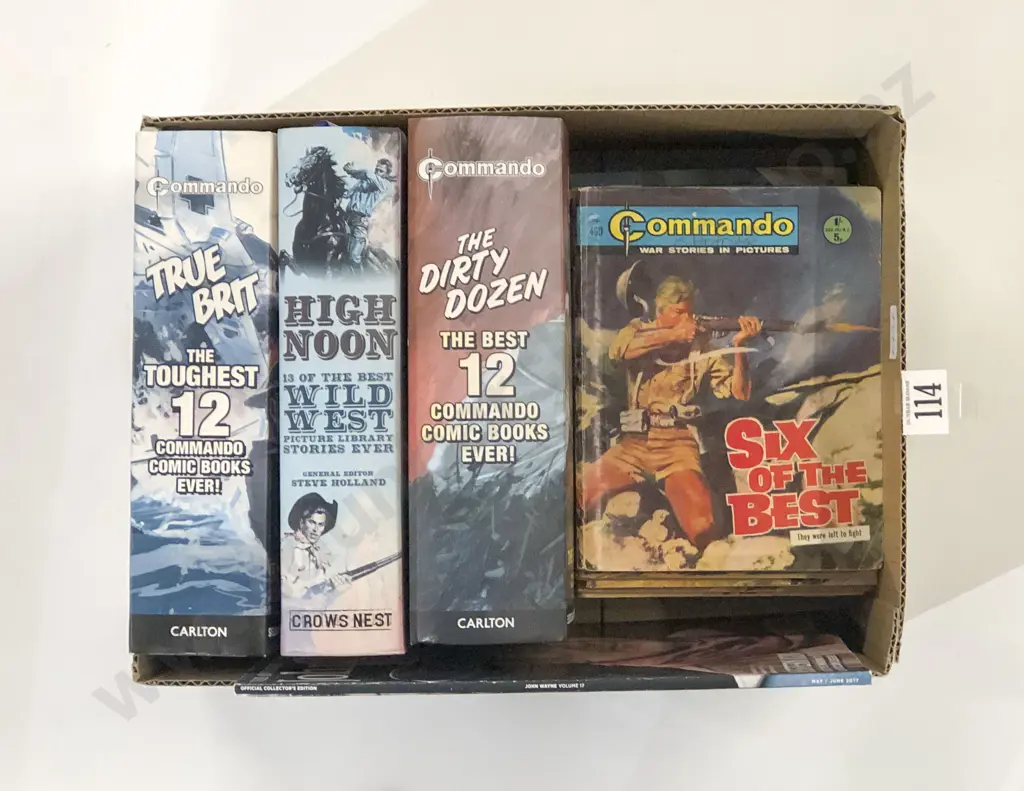 Qty of Assorted Commando Comic Books Etc. Image 1++