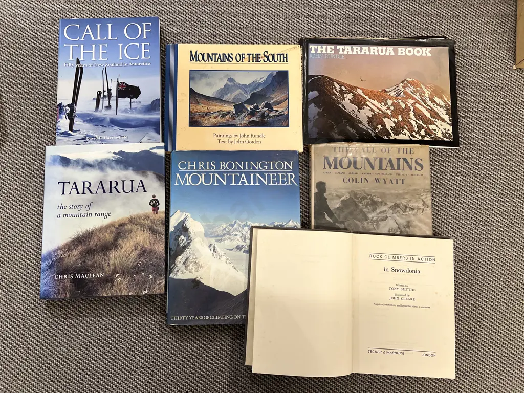 Qty of Assorted Mountaineering Reference Volumes(PHOTO CHANGE) Image 1++