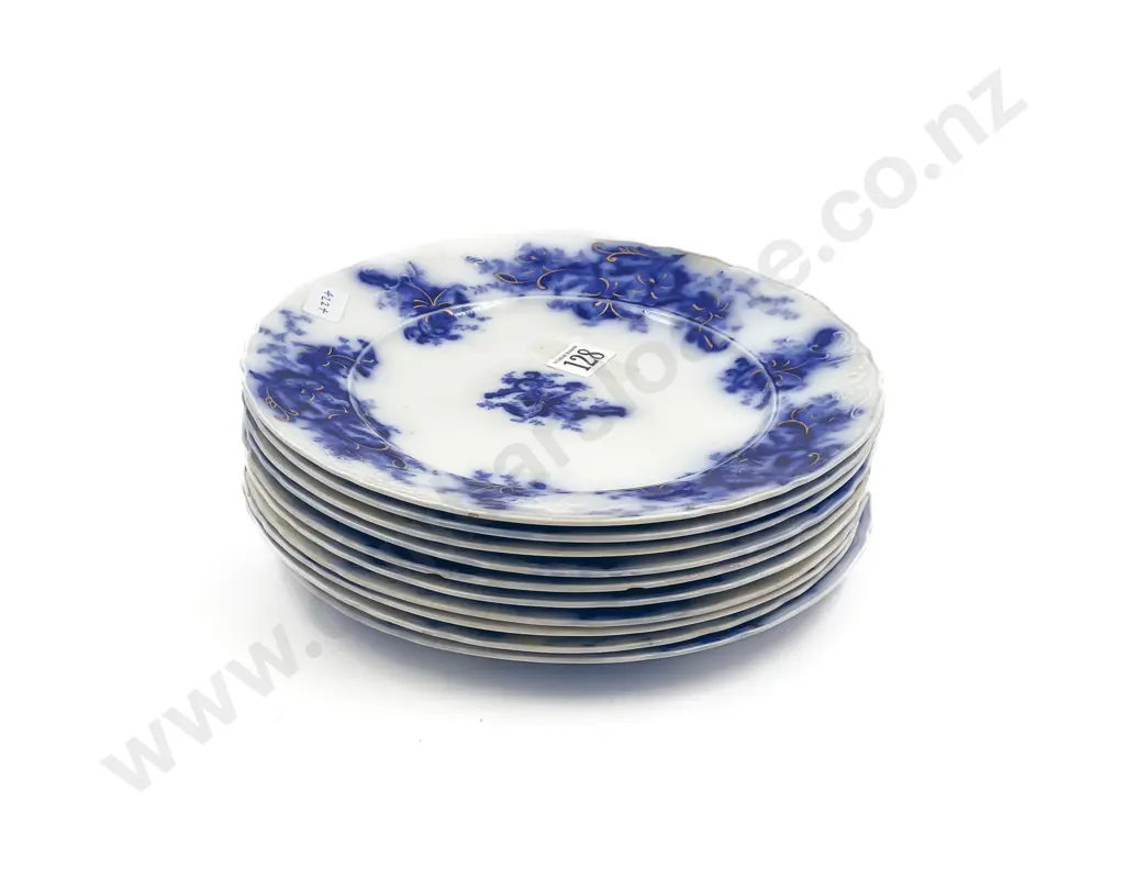 Qty of Blue and White Fancy China Plates Image 1++
