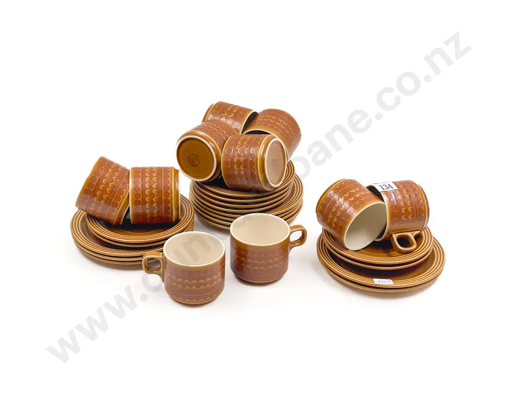 Hornsea Saffron Pattern Cups and Saucers Image 1++