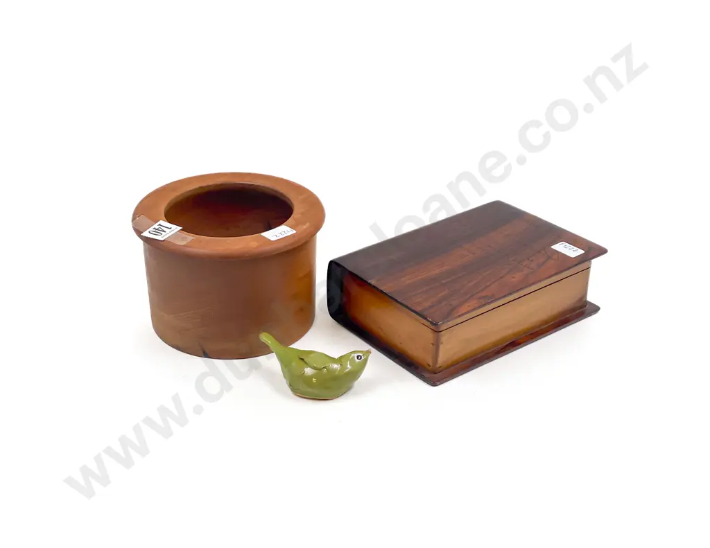 Ben Christian Book Form Trinket Box together with Kauri Coin Bank and Other Image 1++