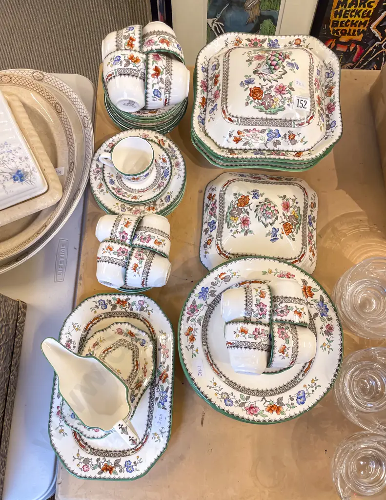 Qty of Copeland Spode "Chinese Rose" Dinner China Image 1++