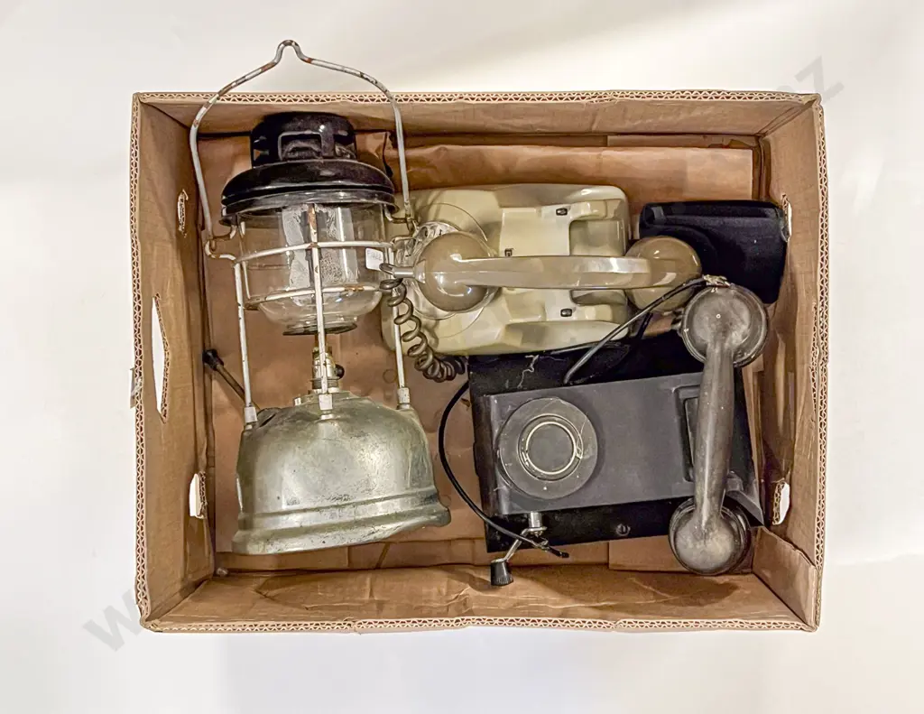 Box Qty of Assorted Vintage incl Telephones Etc Image 1++