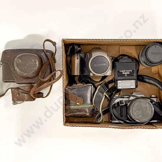 Vintage Canon Camera and Minolta Camera together with Assorted Lenses and Accessories