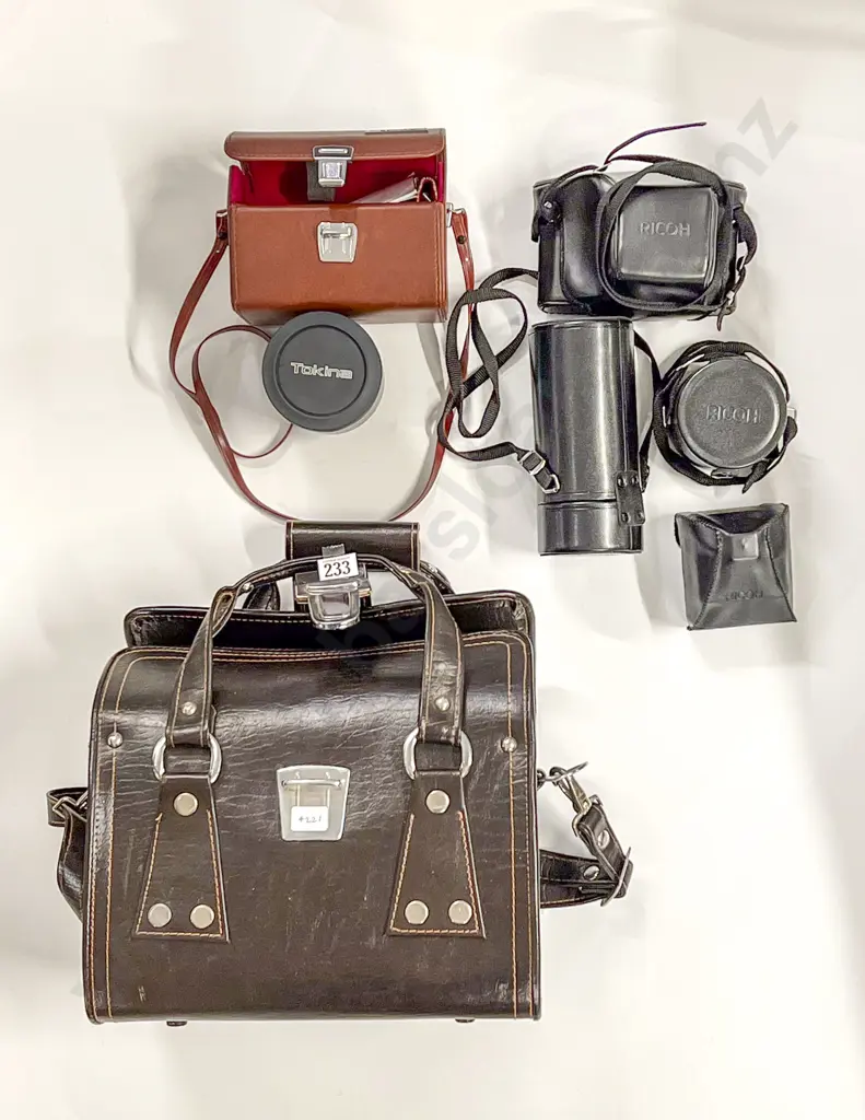 Vintage Reko KR-10 Camera in Carry Case with Additional Lenses Together with Boxed Tokina Lens Image 1++