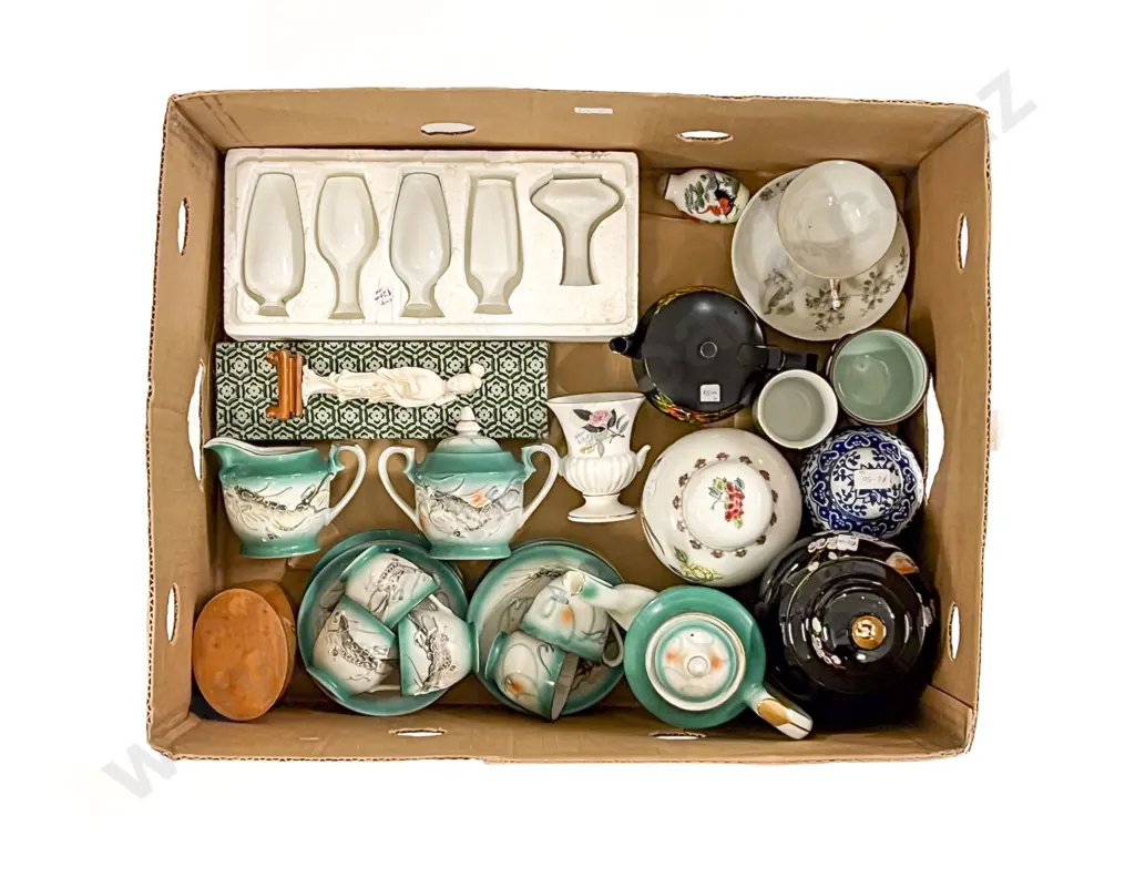 Qty of Assorted China including Dragon Decorated Part Tea Set and Ginger Jars Etc. Image 1++