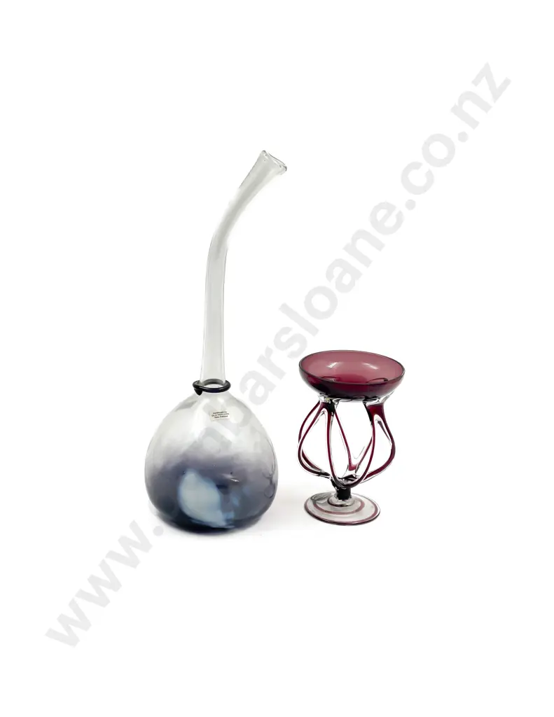 Hogland Specimen Vase together with Piece of Krosno Art Glass Image 1++