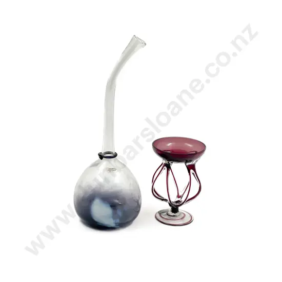 Hogland Specimen Vase together with Piece of Krosno Art Glass