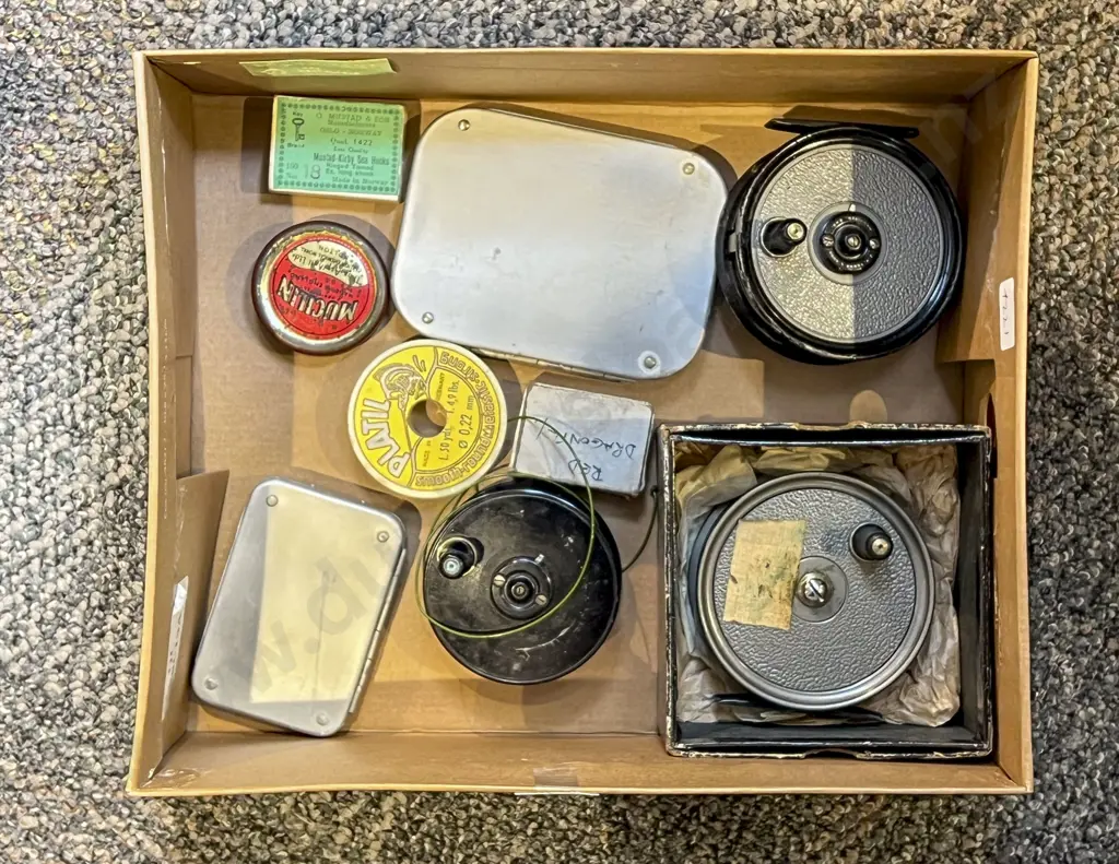 Vintage Fly Fishing Rod with Vintage Lures and Assorted Reels Etc. Image 1++