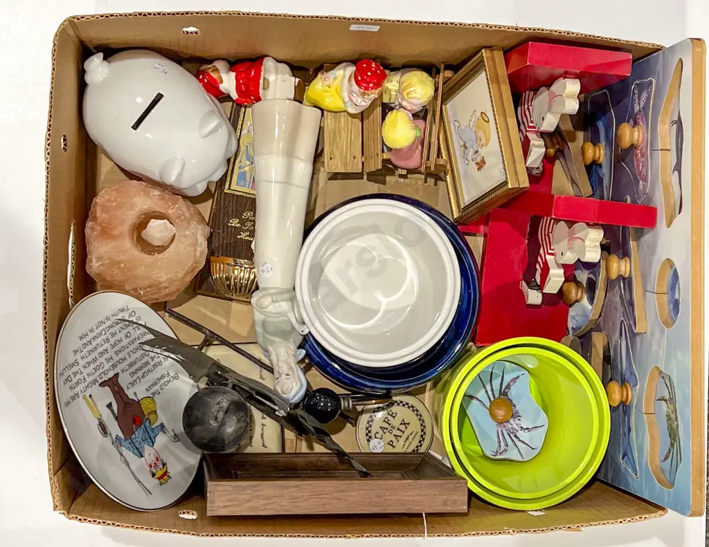 Two Boxes of Assorted China and Ornaments Etc. Image 1++