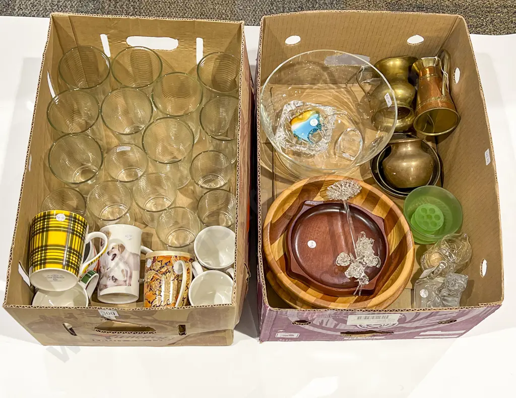 Three Boxes of Assorted Decorative Homewares Etc. Image 1++