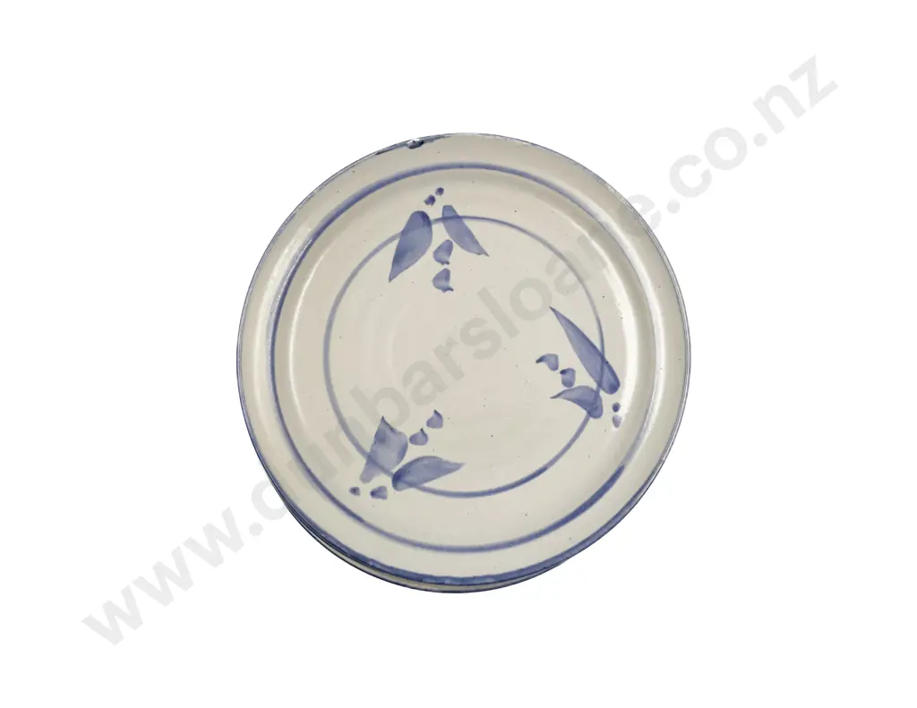 Six Burnay Pottery Made Dinnerplates Image 1++