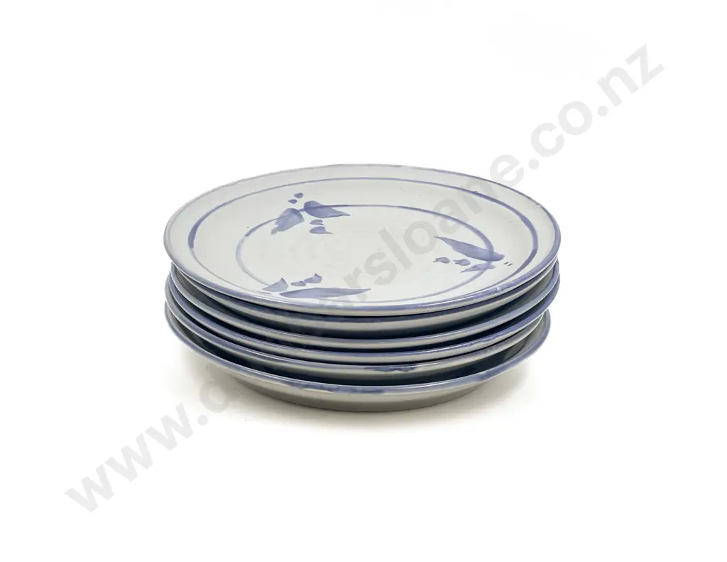Six Burnay Pottery Made Dinnerplates Image 1++