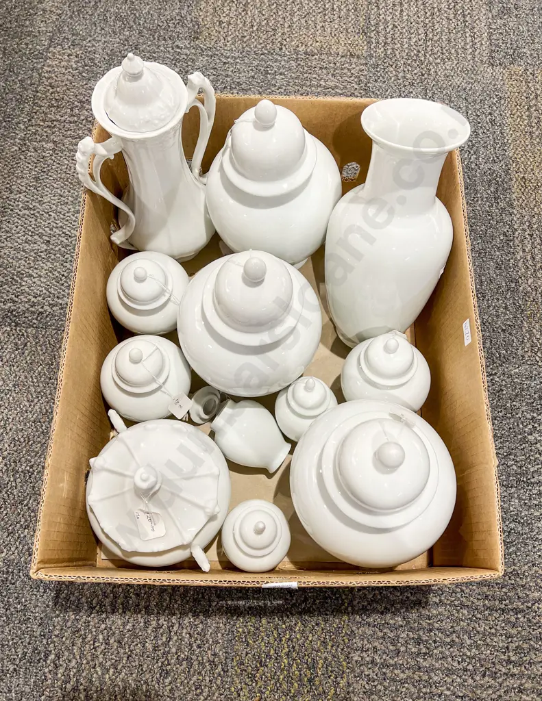 Qty of Assorted Fancy White China Image 1++