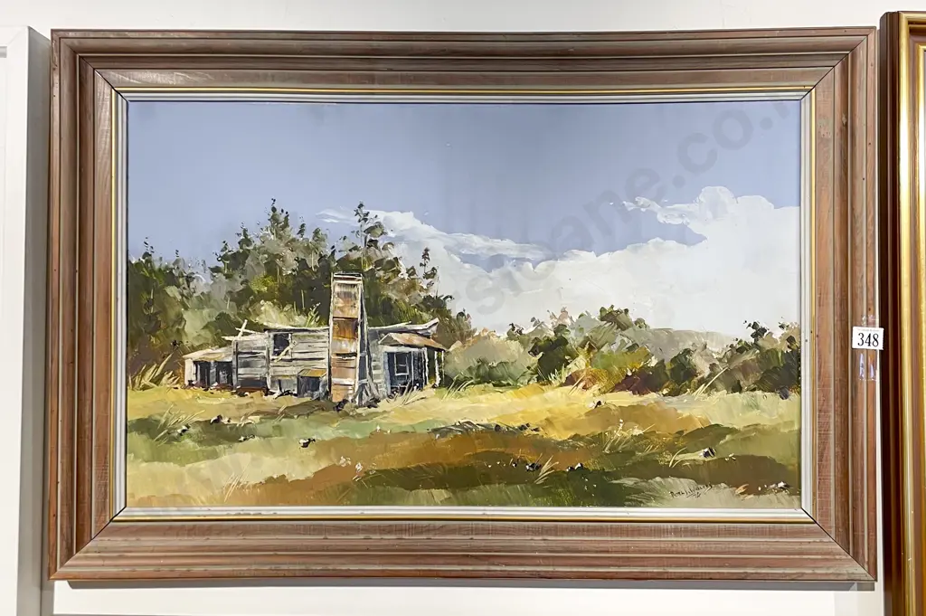 Peter J Wallers - Cottage Landscape- Oil on Board Image 1++