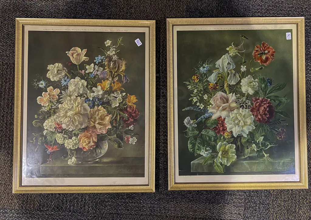 Pair of Botanical Study Prints Image 1++