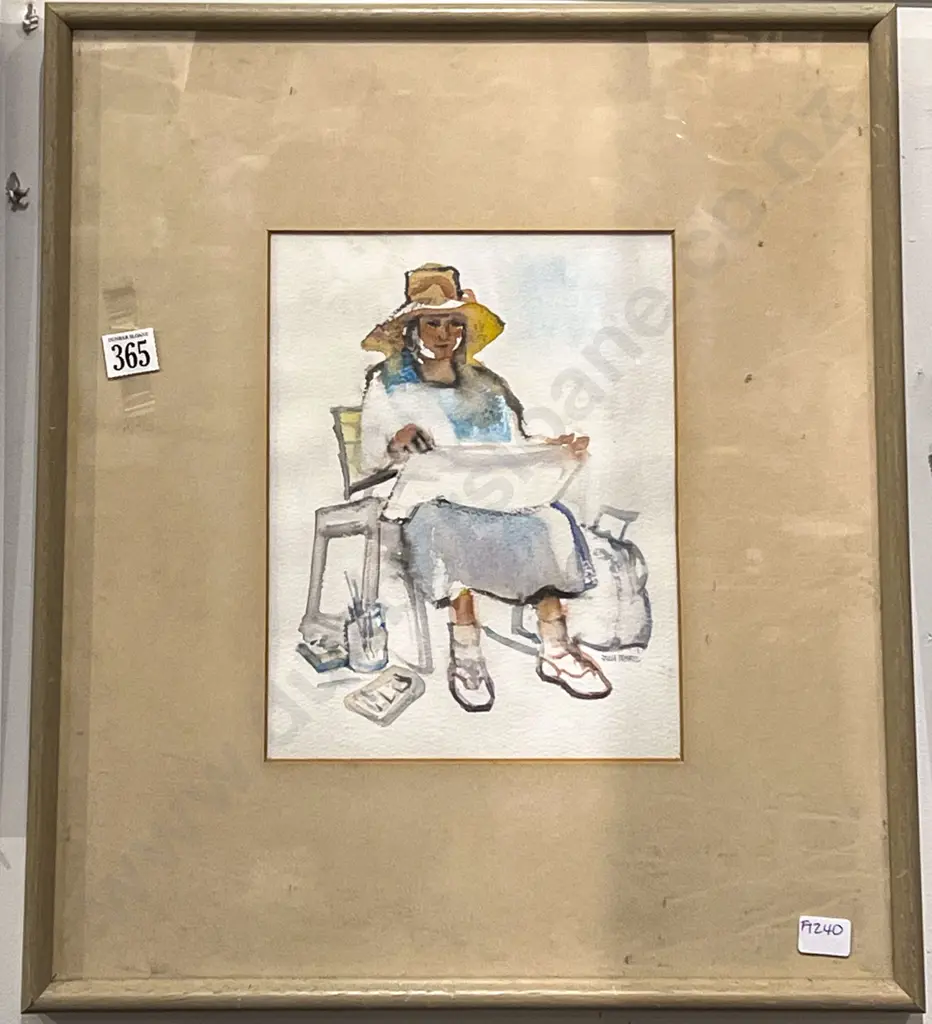 Julia Faithful - "Arty Lady" - W/C Image 1++