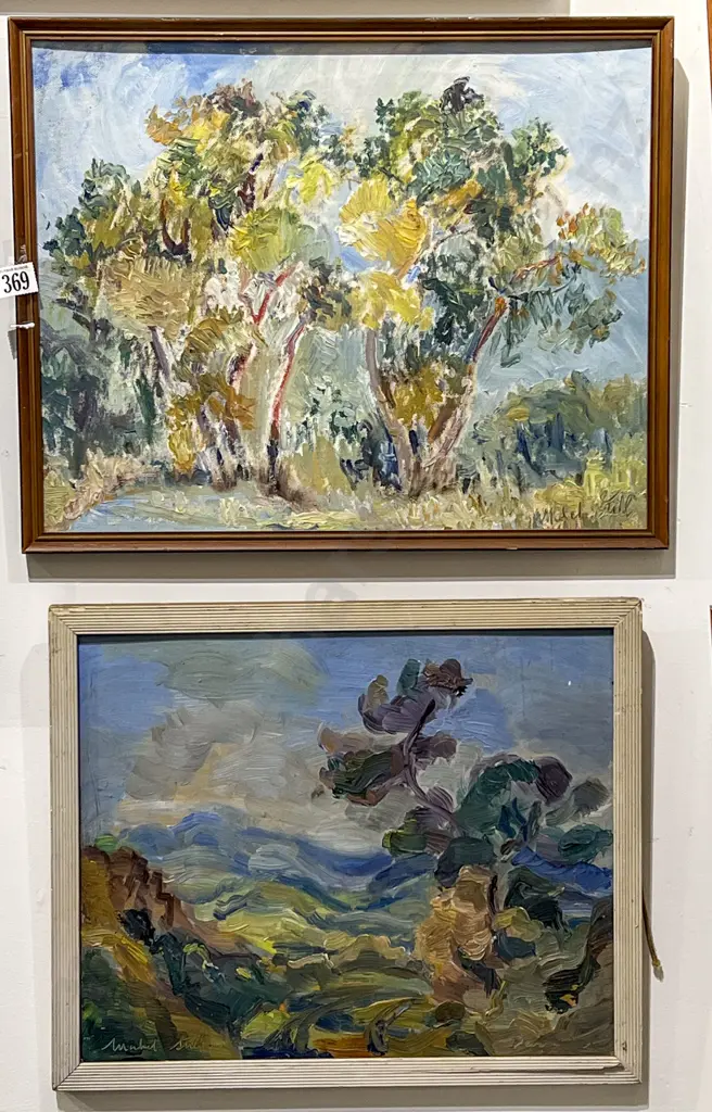Mabel Still Pair of Landscape Oils Image 1++