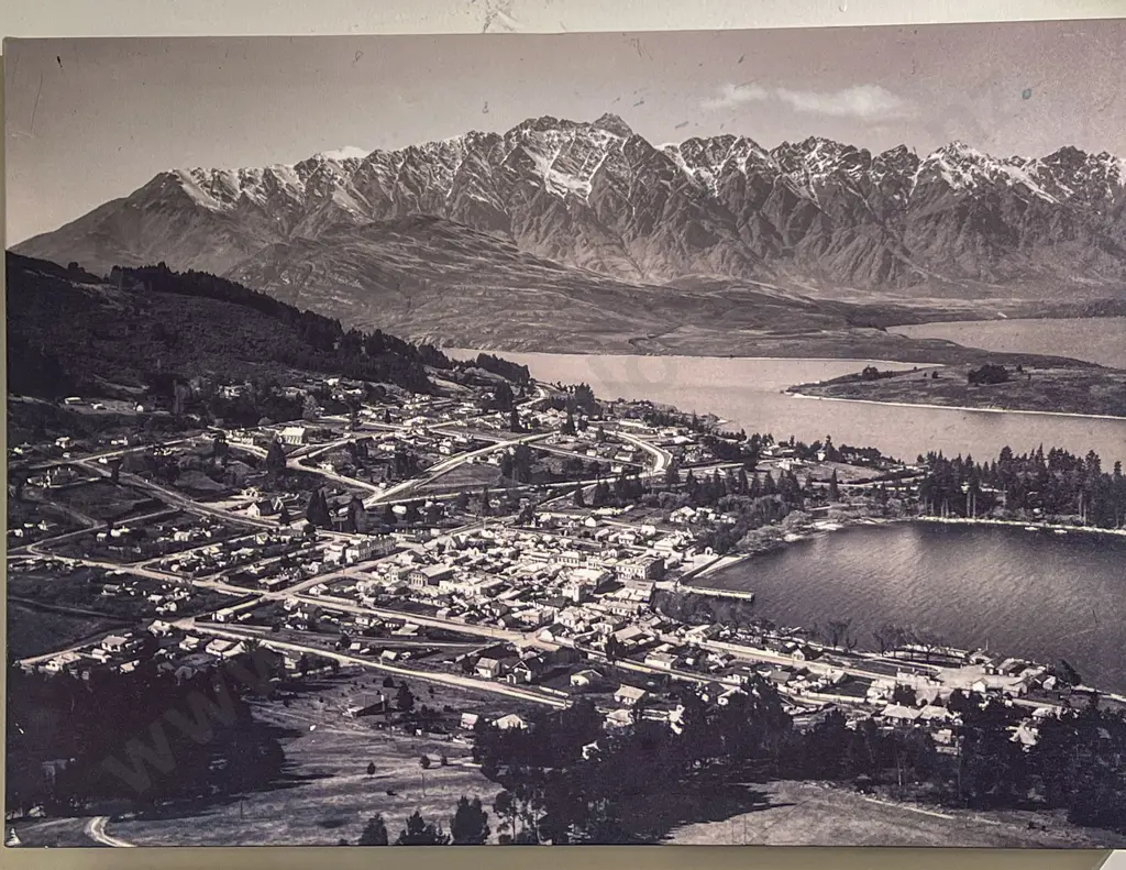 Aerial Photographic Print on Canvas of Queenstown Image 1++