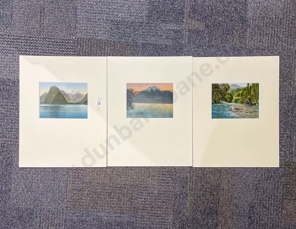 Set of Nine Mounted Photographic Bookplates Image 1++