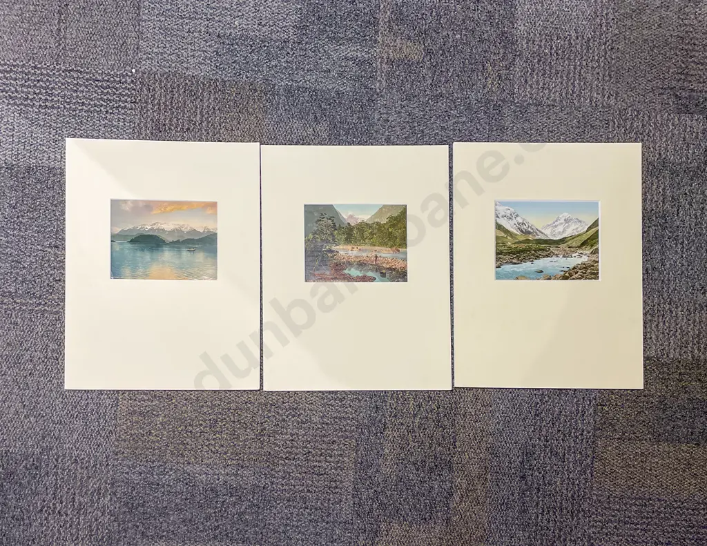 Set of Nine Mounted Photographic Bookplates Image 1++