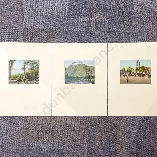 Set of Nine Mounted Photographic Bookplates