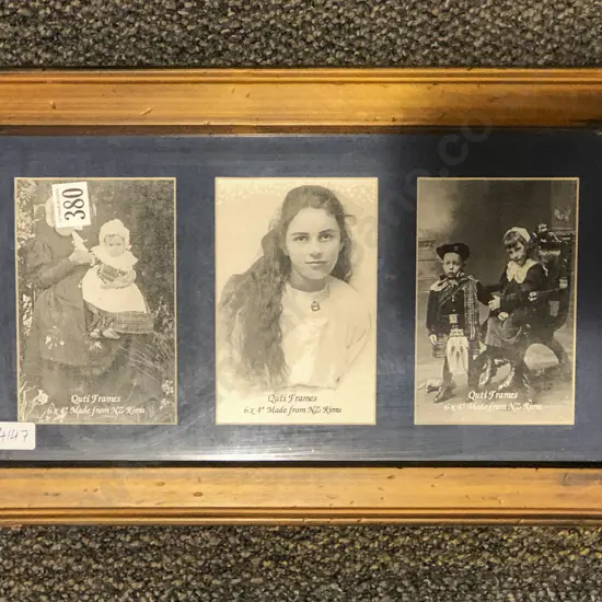 Stephanie Catho - Opito Bay - Oil on Canvas Diptych - Together with Vintage Photo Frame