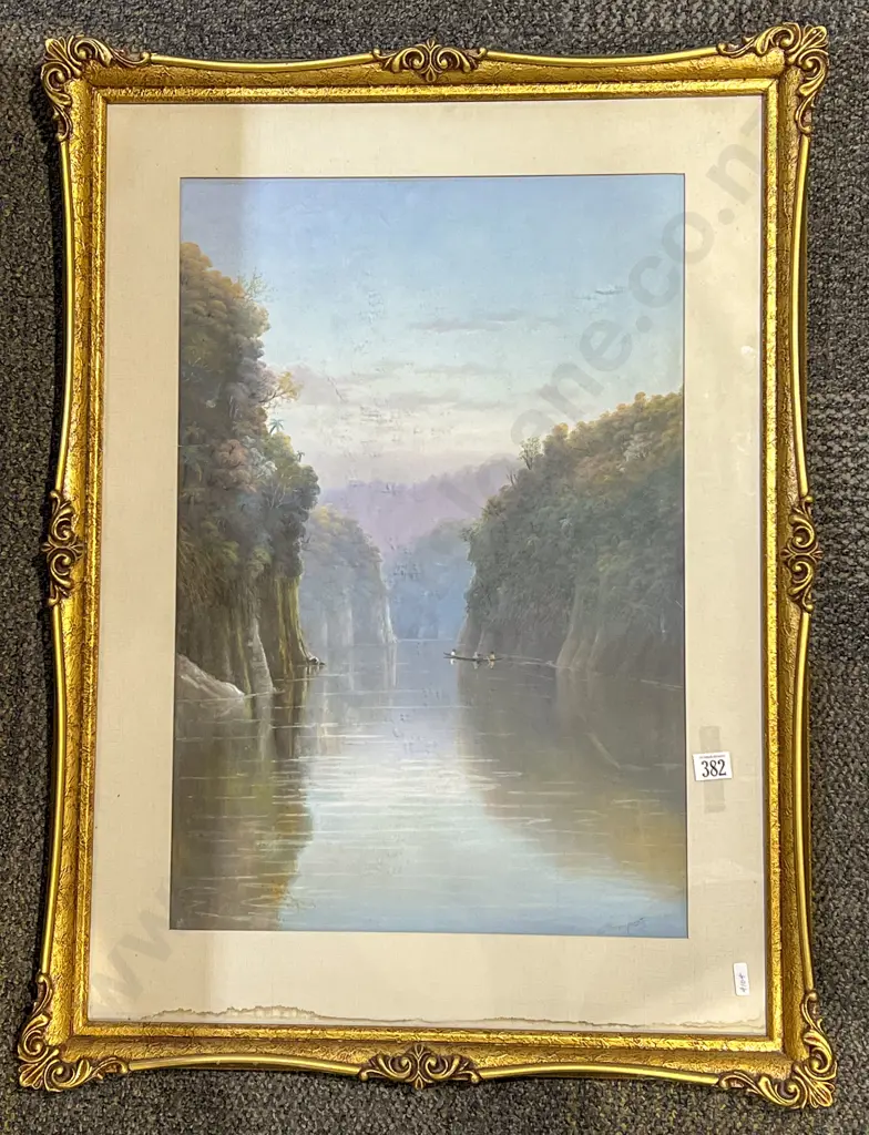 Douglas Perrett - "The Drop on the Whanganui River"- Pastel Image 1++