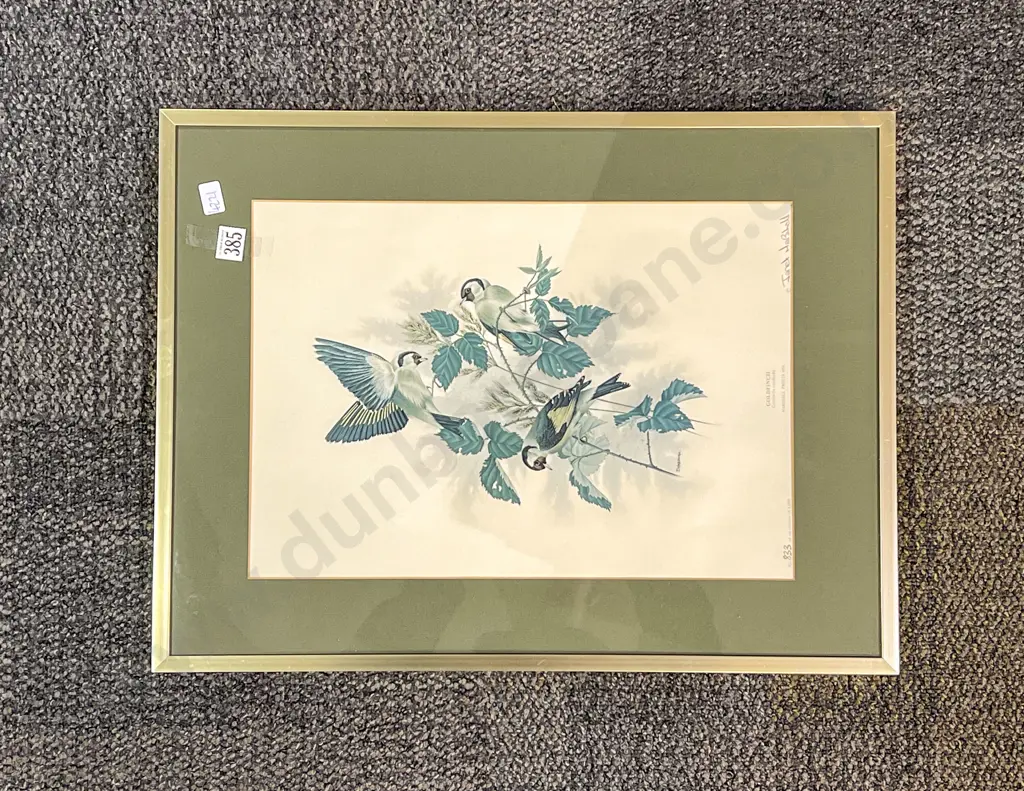 Signed Janet Marshall Print together with D L Rowe Oil Still Life Image 1++