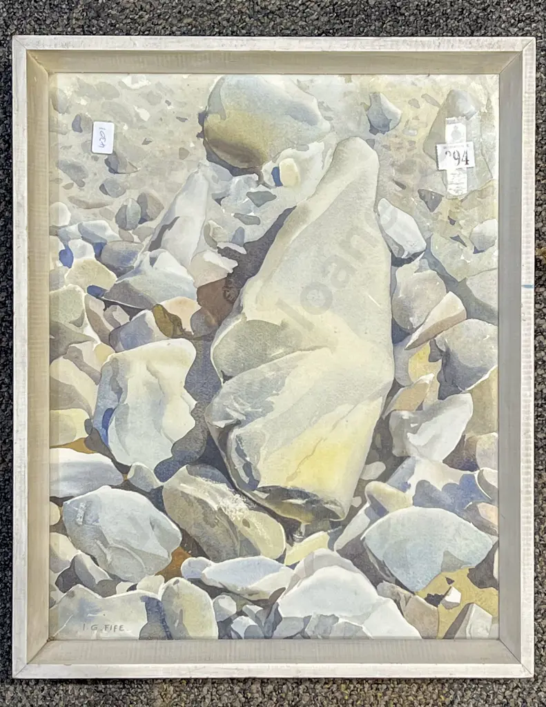 Ivy G Fife - "Stones No.2" - W/C Image 1++
