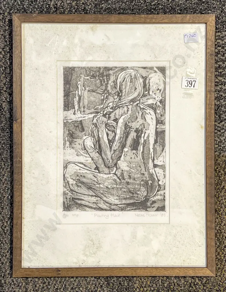 Neave Fraser - "Plaiting Hair" - Ltd Ed Print Image 1++