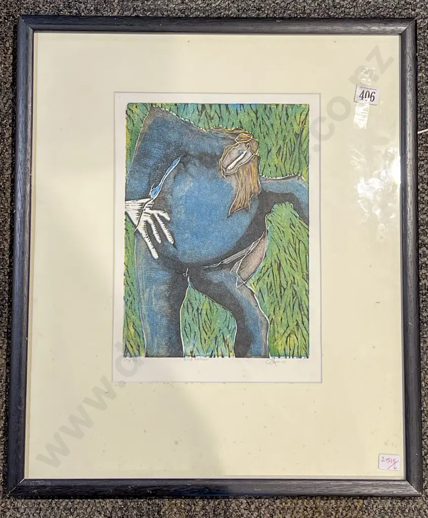 Ingrid Jenner - Hard Labour - Woodcut Print Image 1++