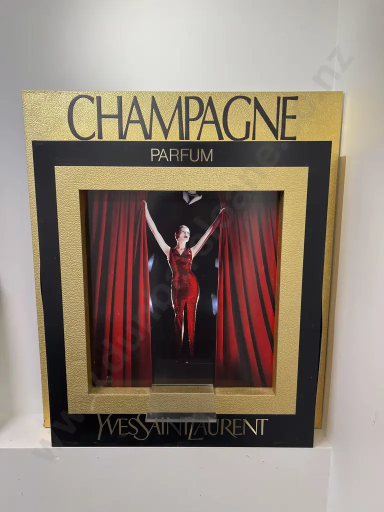 Yves Saint Laurent Champagne Parfum Display Stand Image 1++