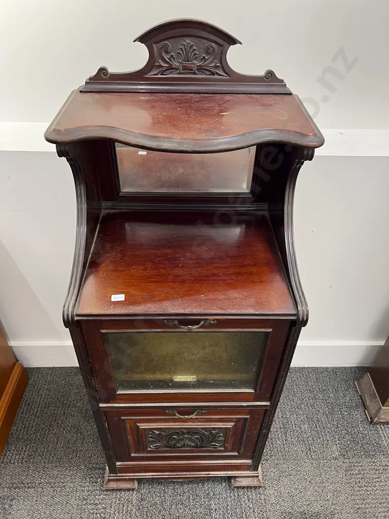 Late Victorian Mahogany Music Cabinet Image 1++