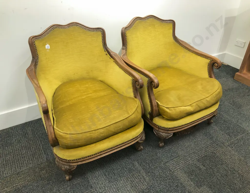 Pair of French Style Armchairs Image 1++