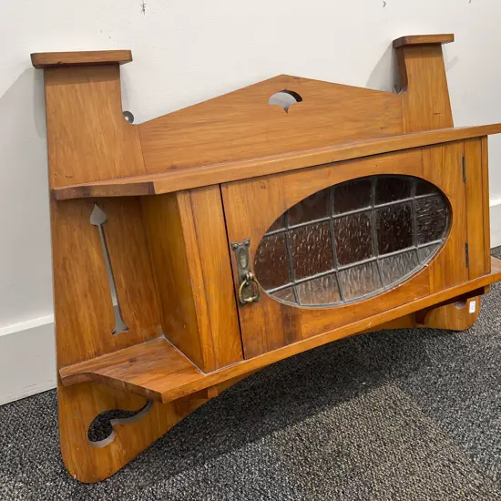Wall Hanging Leadlite Door Cabinet