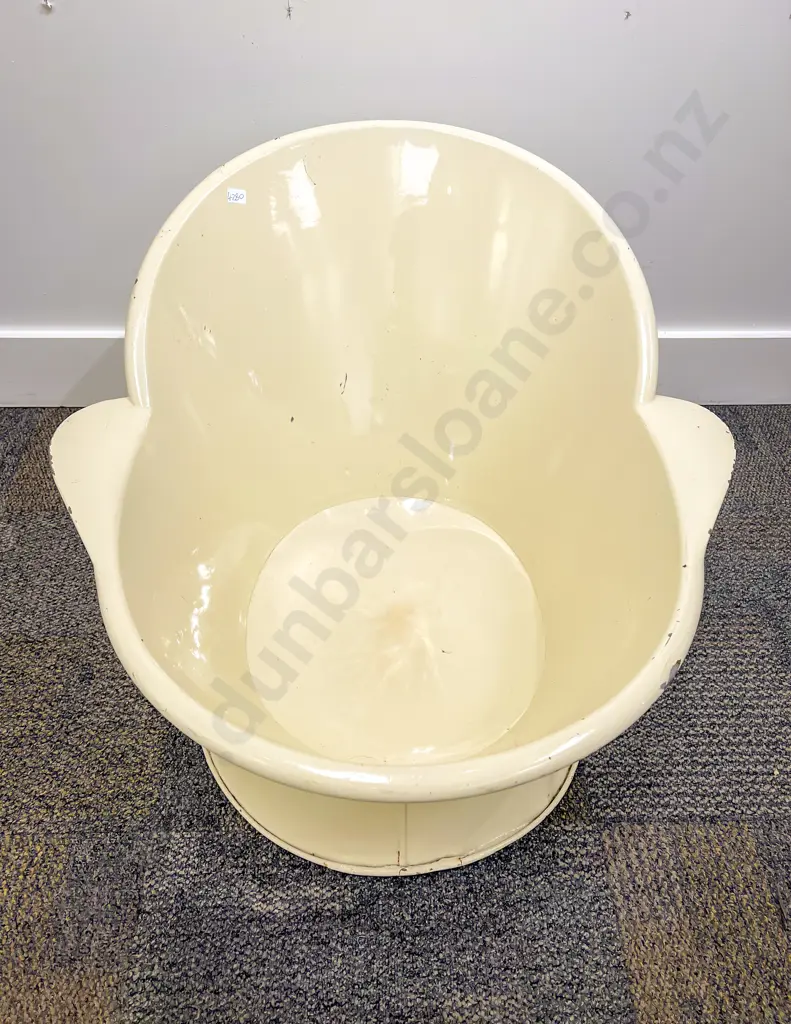 Victorian White Painted Tin Hip Bath Image 1++