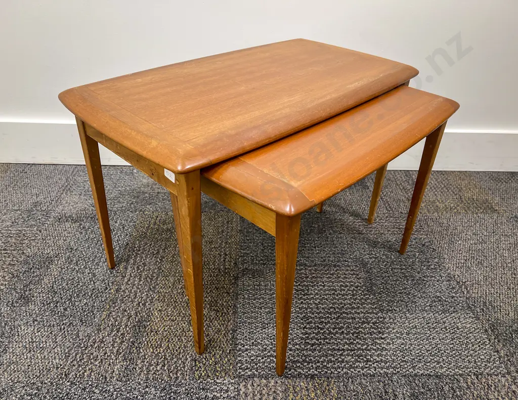 Mid Century Nest of Two Tables Image 1++