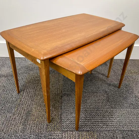 Mid Century Nest of Two Tables