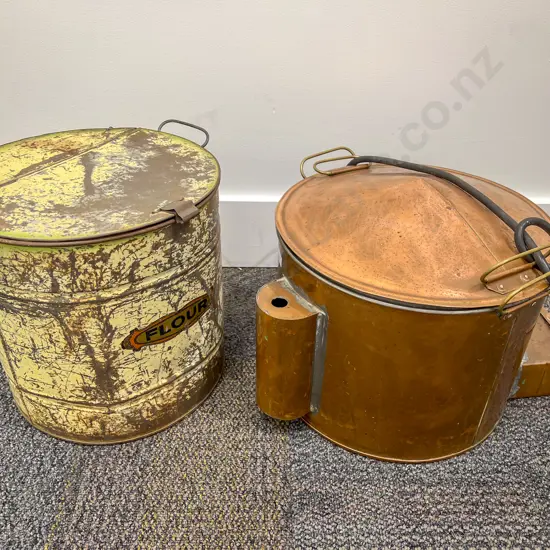 Vintage Copper Cylinder and other