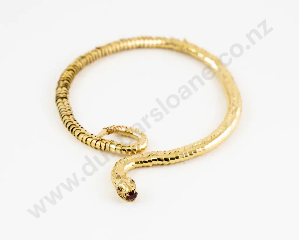 NZ Jeweller Anthony Williams 9ct Snake Neck Chain Image 1++