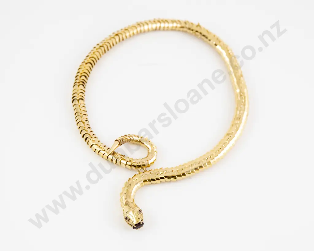 NZ Jeweller Anthony Williams 9ct Snake Neck Chain Image 1++