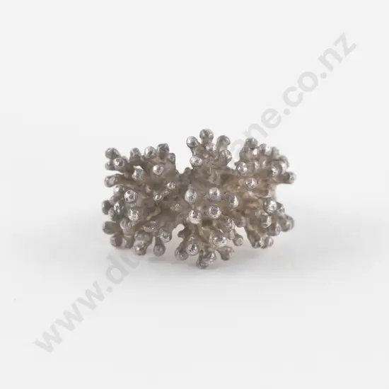 NZ Jeweller Peter Minturn .925 Silver Sea Anemone Ring