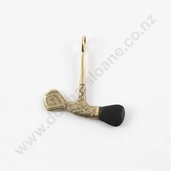 Vintage 18ct Pendant formed as a Tradition PNG Ceremonial Axe