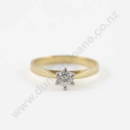 18ct Solitaire Diamond Ring