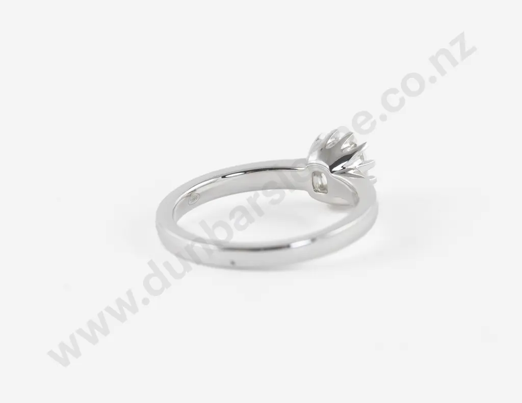 18ct White Gold Solitaire Diamond Ring Image 1++