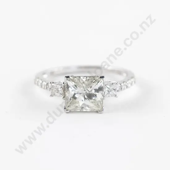 14ct White Gold Diamond Ring